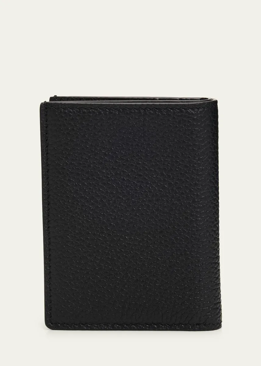 Tom Ford Men's Grained Leather T Line Bifold Card Holder | Thumbnail 3