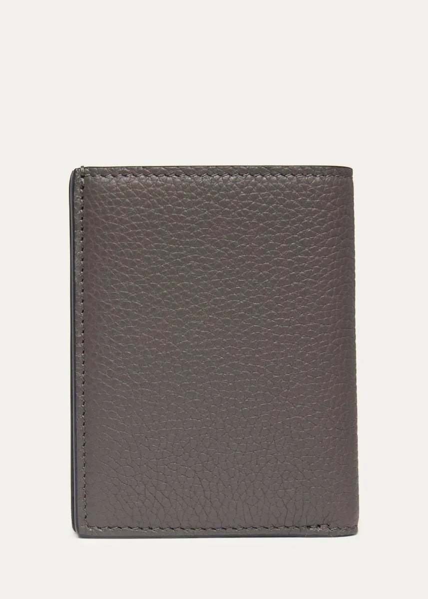 Tom Ford Men's Grained Leather T Line Bifold Card Holder | Thumbnail 8