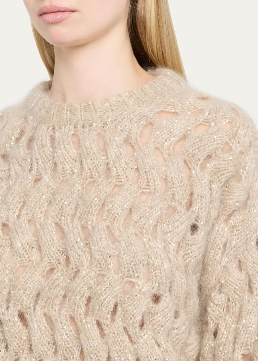 Brunello Cucinelli Winter Ocean Wave Mohair Sweater | Thumbnail 5