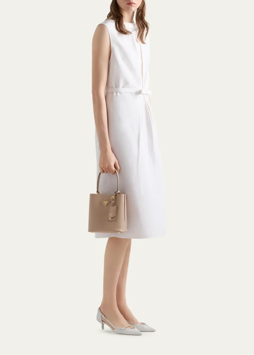 Prada Panier Saffiano Leather Top-Handle Bag | Thumbnail 4