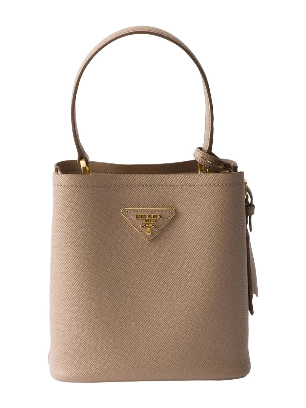 Prada Panier Saffiano Leather Top-Handle Bag
