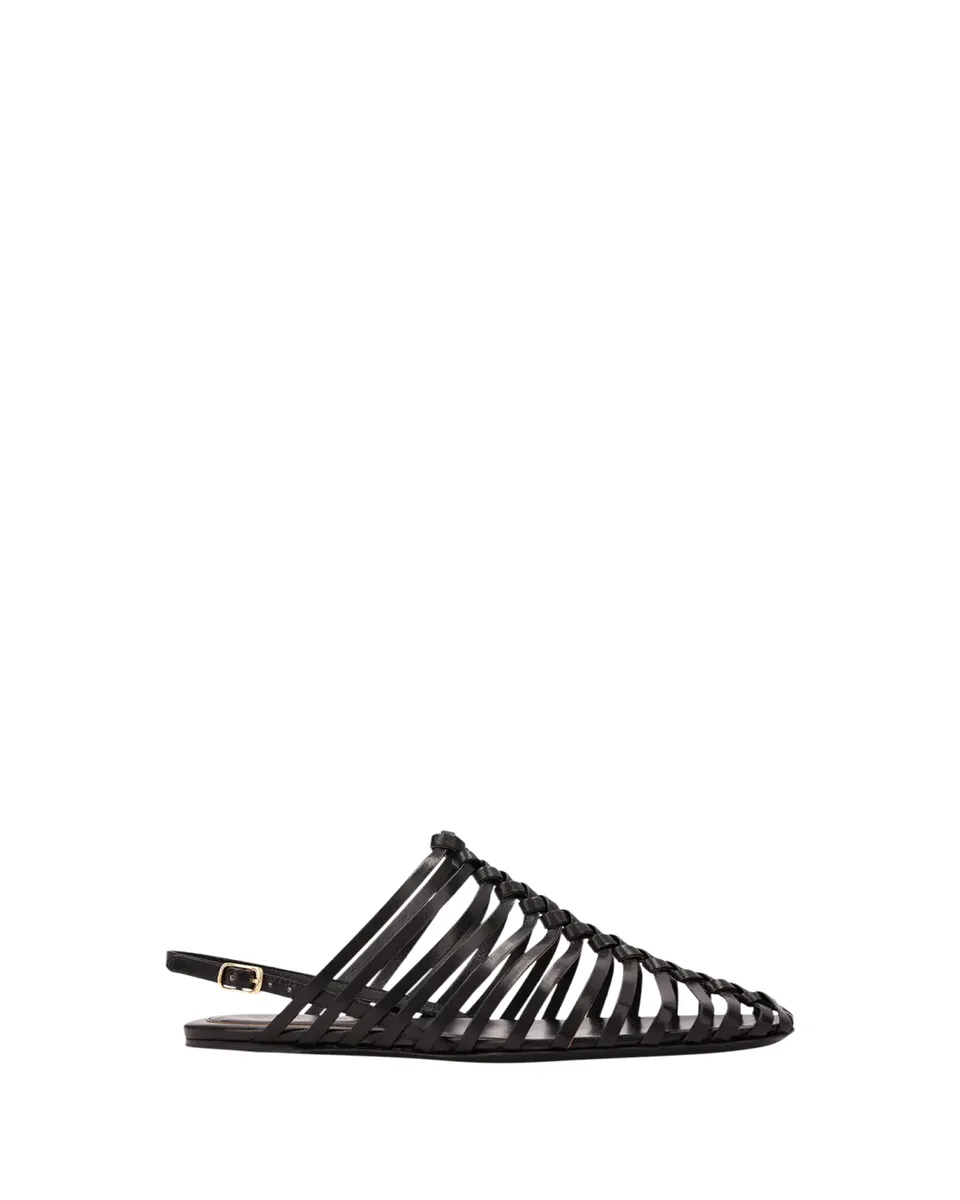 Dries Van Noten Woven Leather Slingback Sandals | Thumbnail 2