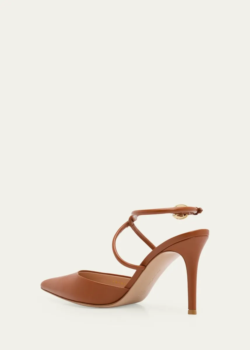 Gianvito Rossi 85mm Nappa Leather Slingback Pumps | Thumbnail 8
