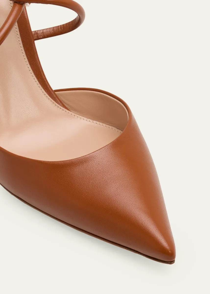 Gianvito Rossi 85mm Nappa Leather Slingback Pumps | Thumbnail 9