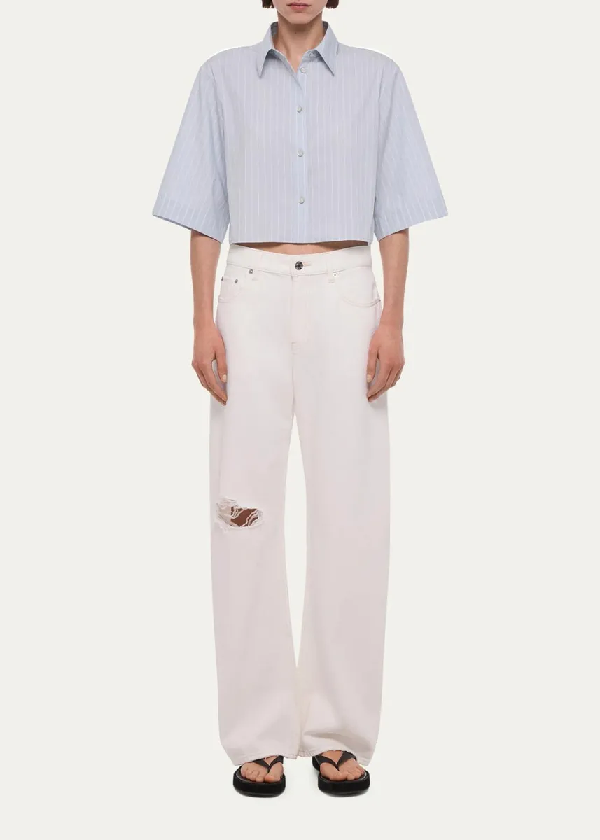 Helmut Lang Cropped Trench Shirt | Thumbnail 2 Helmut Lang Cropped Trench Shirt | Thumbnail 2
