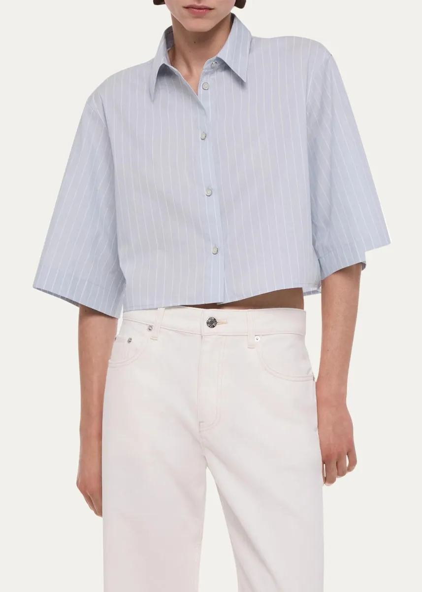 Helmut Lang Cropped Trench Shirt | Thumbnail 4 Helmut Lang Cropped Trench Shirt | Thumbnail 4
