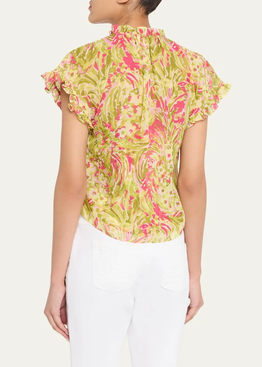 Cinq à Sept Jeni Daisy Swirl Top | Thumbnail 3