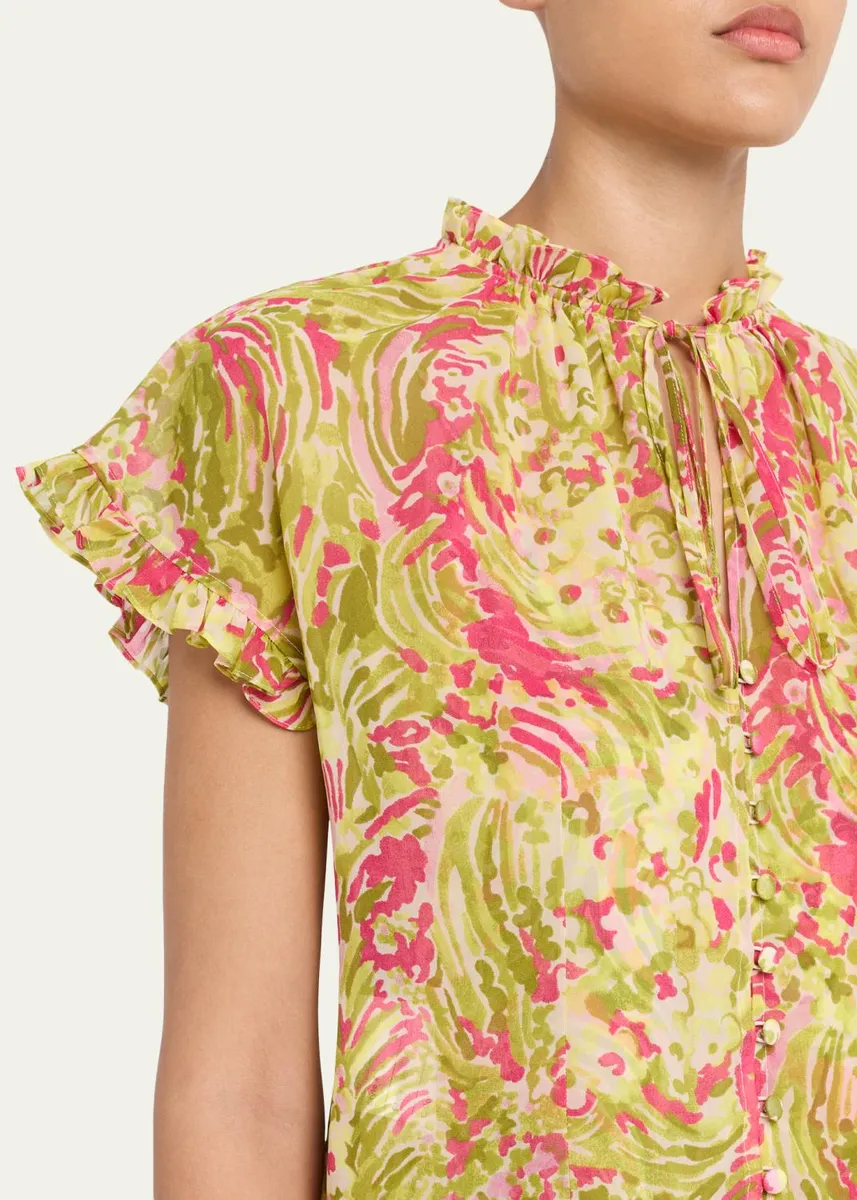 Cinq à Sept Jeni Daisy Swirl Top | Thumbnail 5