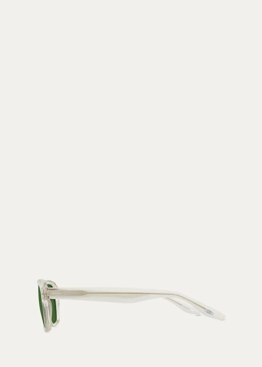 BARTON PERREIRA Men's Transparent-Acetate Rectangle Sunglasses | Thumbnail 3 BARTON PERREIRA Men's Transparent-Acetate Rectangle Sunglasses | Thumbnail 3