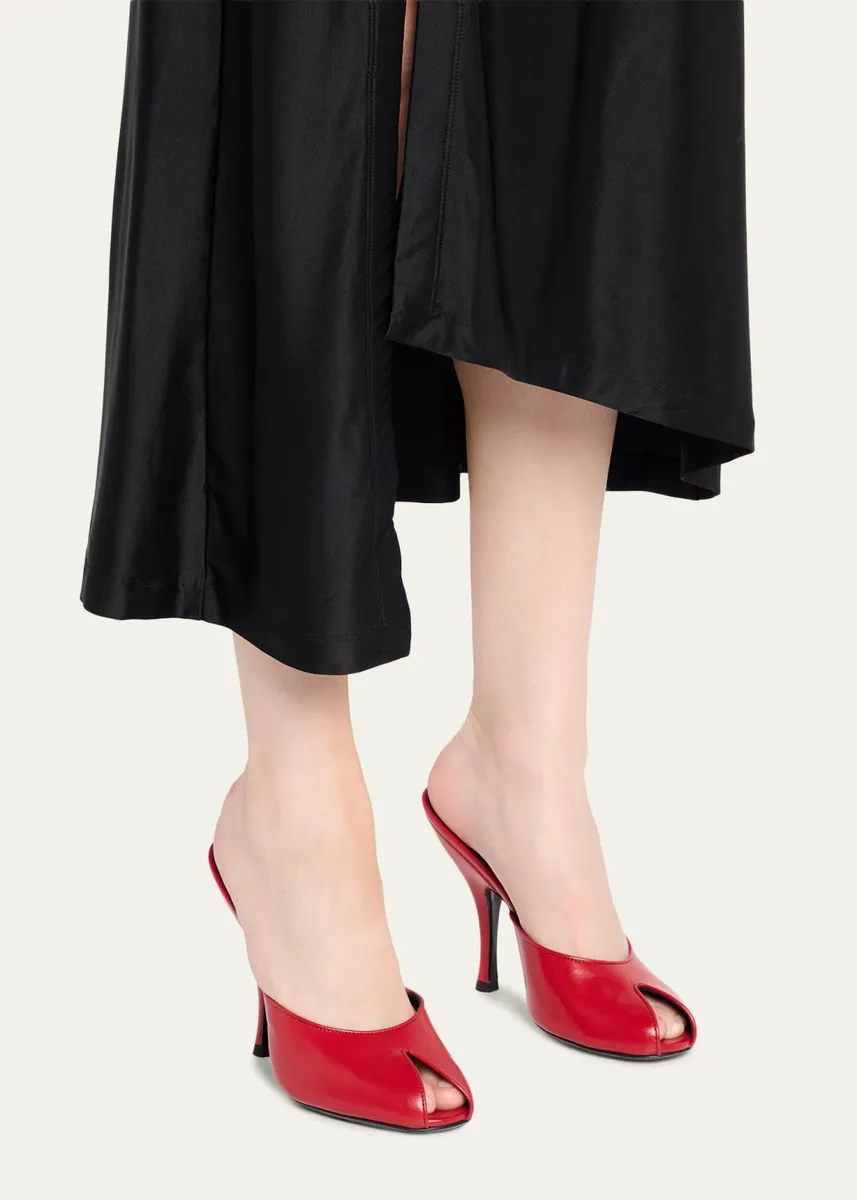 Jude 105mm Date Leather Peep-Toe Mules | Thumbnail 2 Jude 105mm Date Leather Peep-Toe Mules | Thumbnail 2