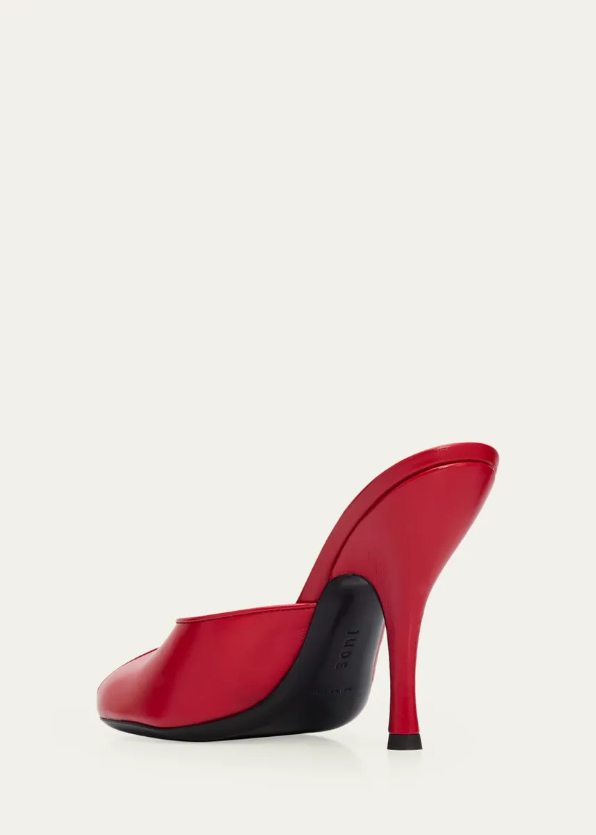 Jude 105mm Date Leather Peep-Toe Mules | Thumbnail 4 Jude 105mm Date Leather Peep-Toe Mules | Thumbnail 4
