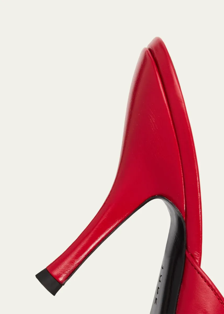 Jude 105mm Date Leather Peep-Toe Mules | Thumbnail 5 Jude 105mm Date Leather Peep-Toe Mules | Thumbnail 5
