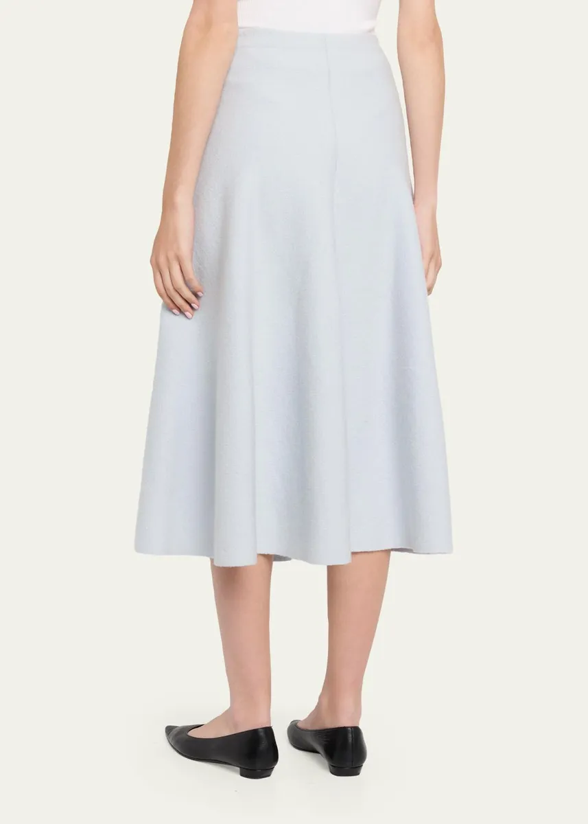 Brandon Maxwell Miller Structured Wool Midi Skirt | Thumbnail 3 Brandon Maxwell Miller Structured Wool Midi Skirt | Thumbnail 3