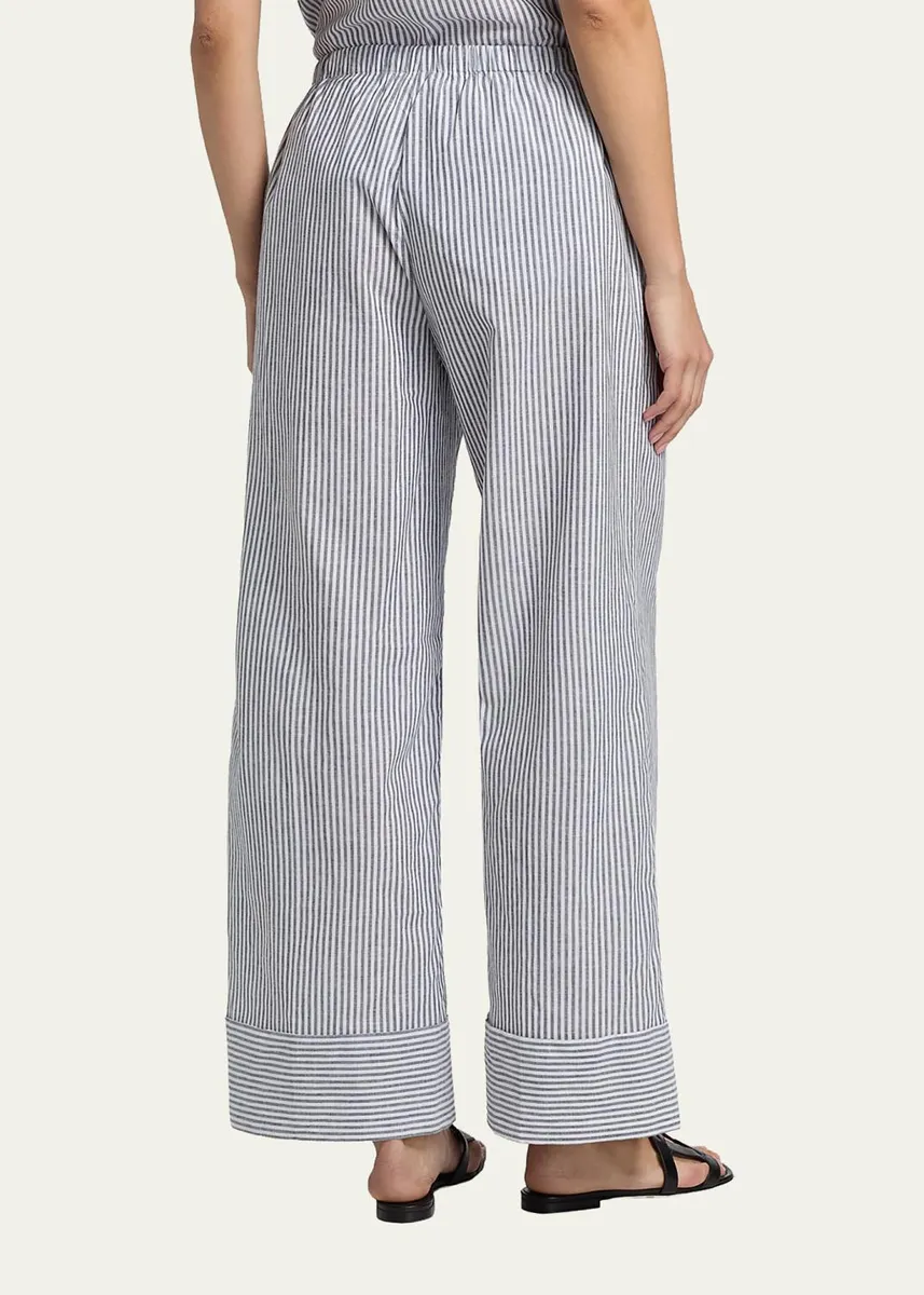 Kobi Halperin Callie Embroidered Striped Wide-Leg Pants | Thumbnail 3 Kobi Halperin Callie Embroidered Striped Wide-Leg Pants | Thumbnail 3