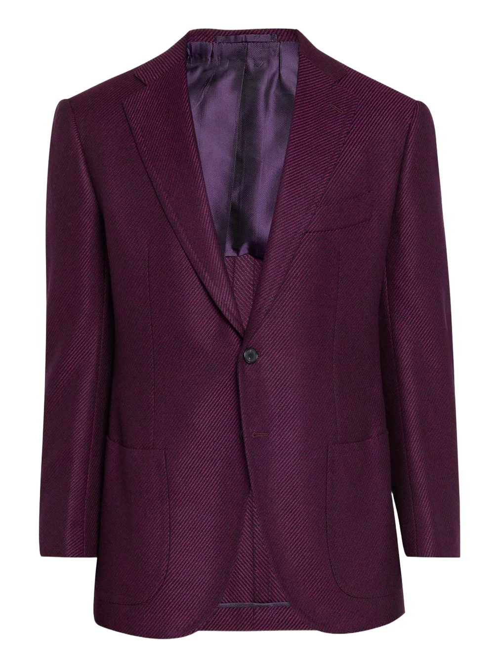 Cesare Attolini Men's Cashmere Diagonal-Texture Single-Breasted Sport Coat