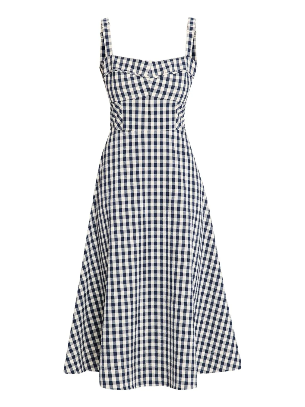 Aila Gingham A-Line Midi Dress Aila Gingham A-Line Midi Dress