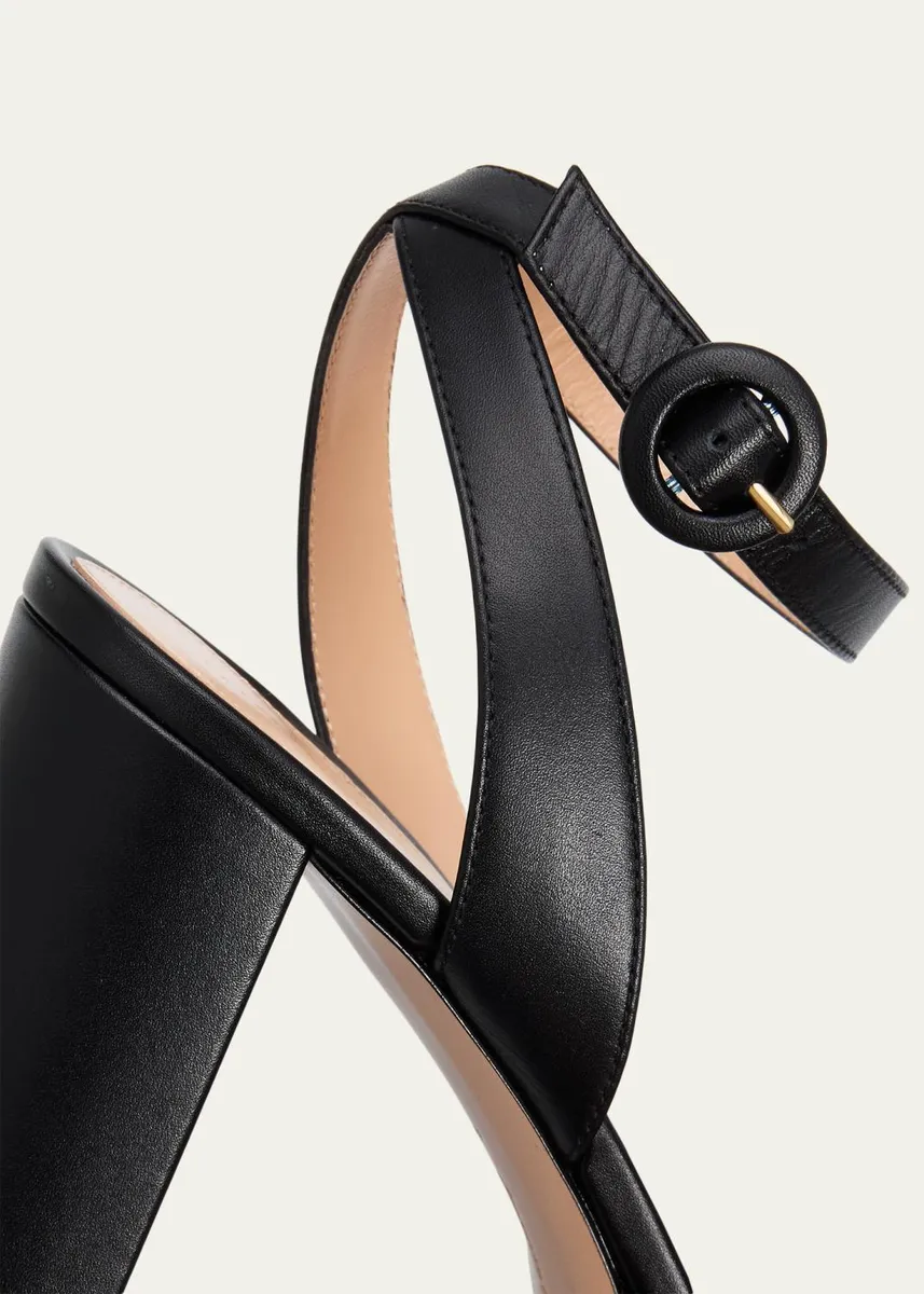 Gianvito Rossi 70mm Nappa Leather Platform Sandals | Thumbnail 5