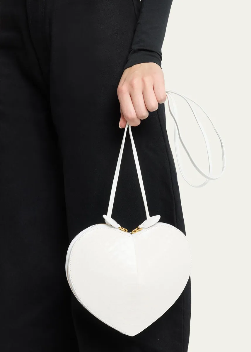 ALAÏA Le Coeur Snakeskin Heart Crossbody Bag | Thumbnail 2