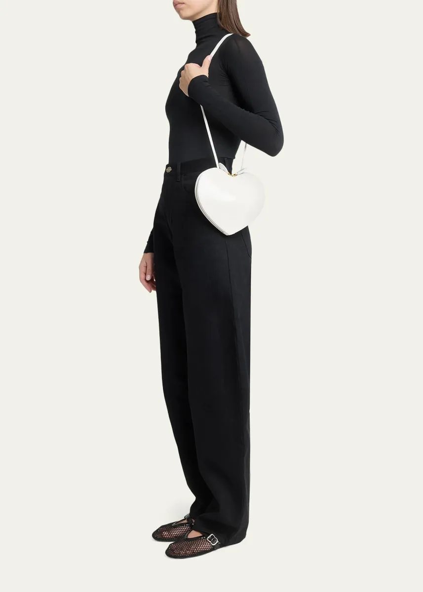ALAÏA Le Coeur Snakeskin Heart Crossbody Bag | Thumbnail 5