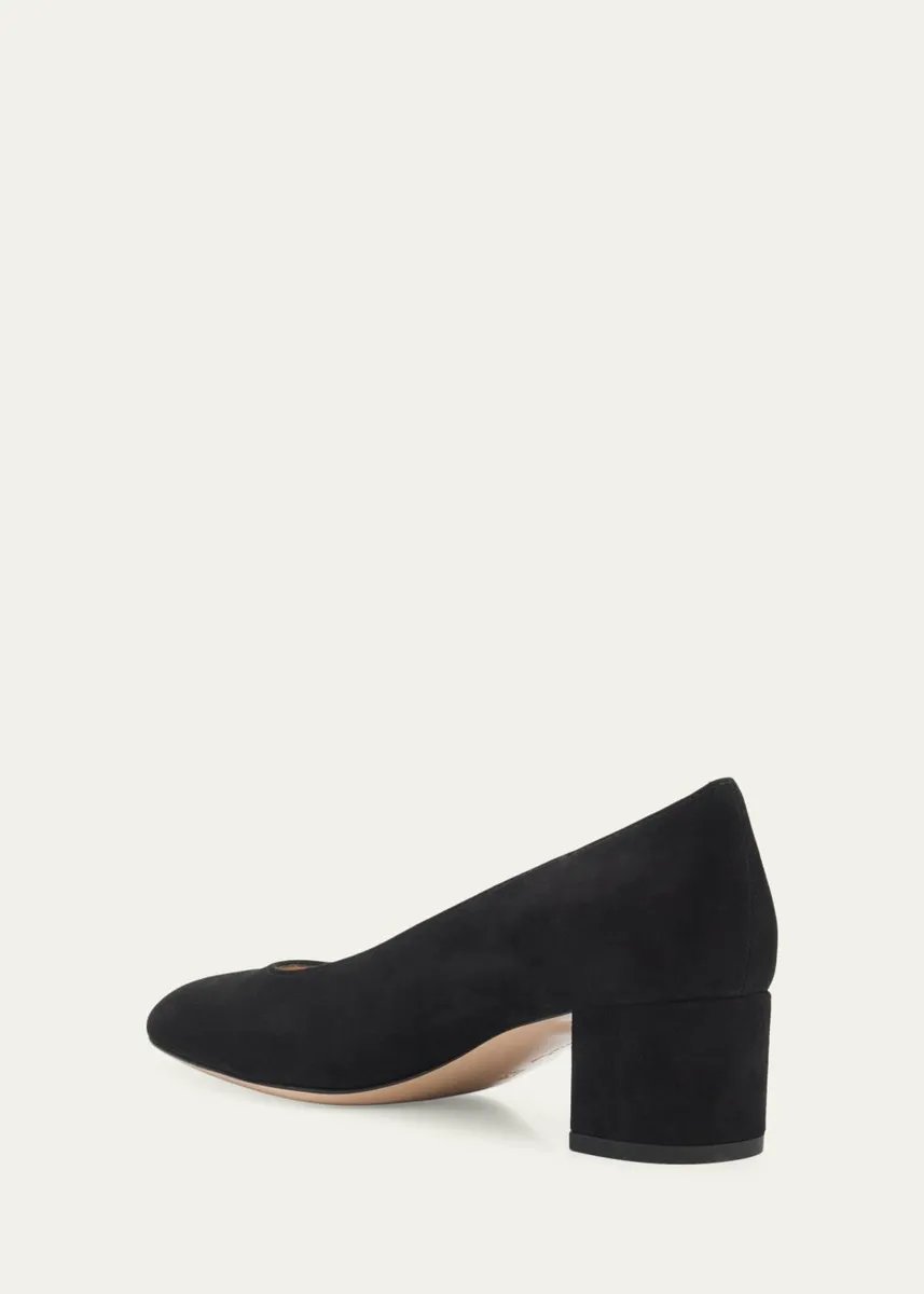 Gianvito Rossi 45mm Piper Suede Pointed-Toe Pumps | Thumbnail 2 Gianvito Rossi 45mm Piper Suede Pointed-Toe Pumps | Thumbnail 2