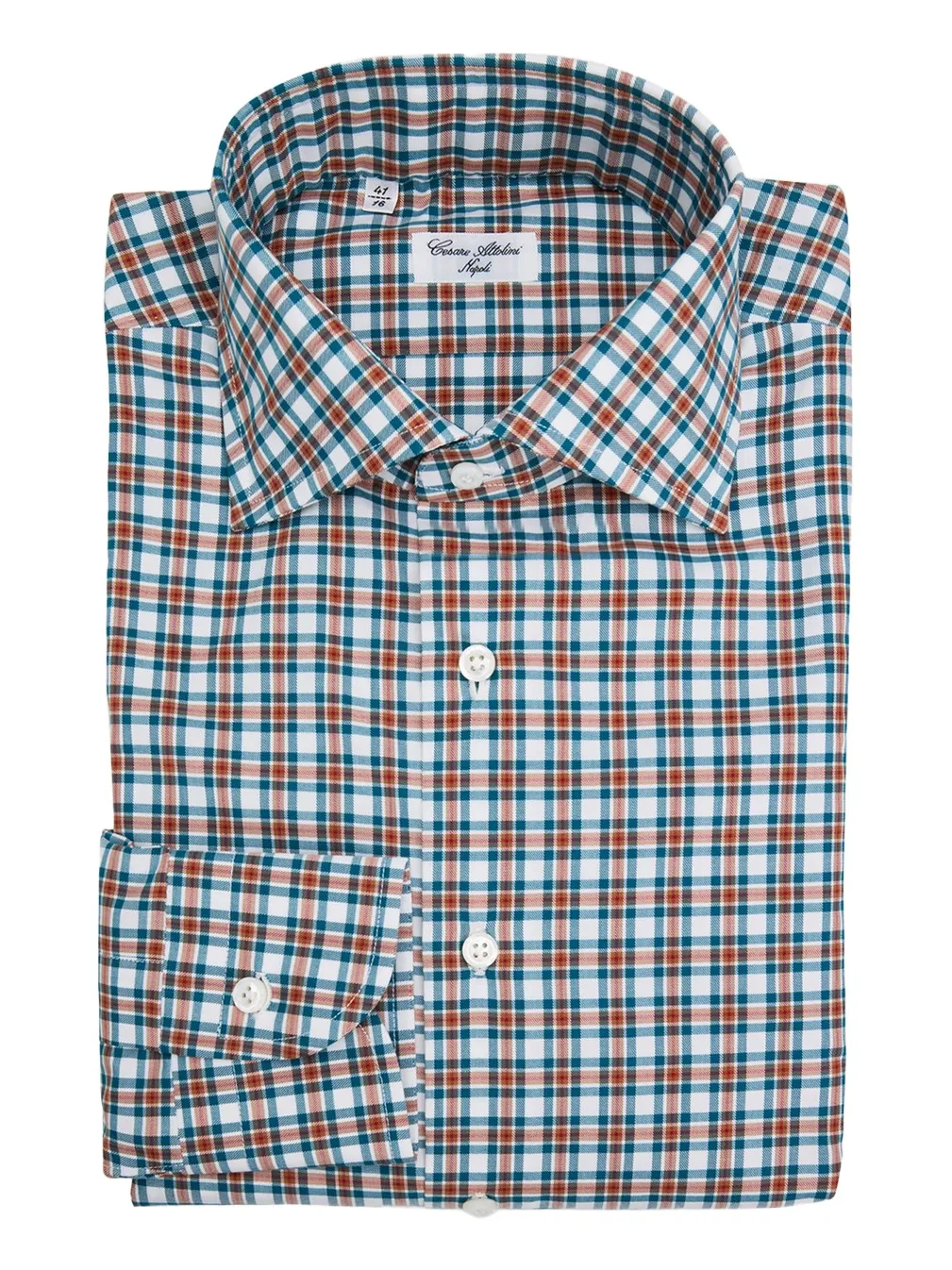 Cesare Attolini Men's Cotton Plaid Button-Down Shirt