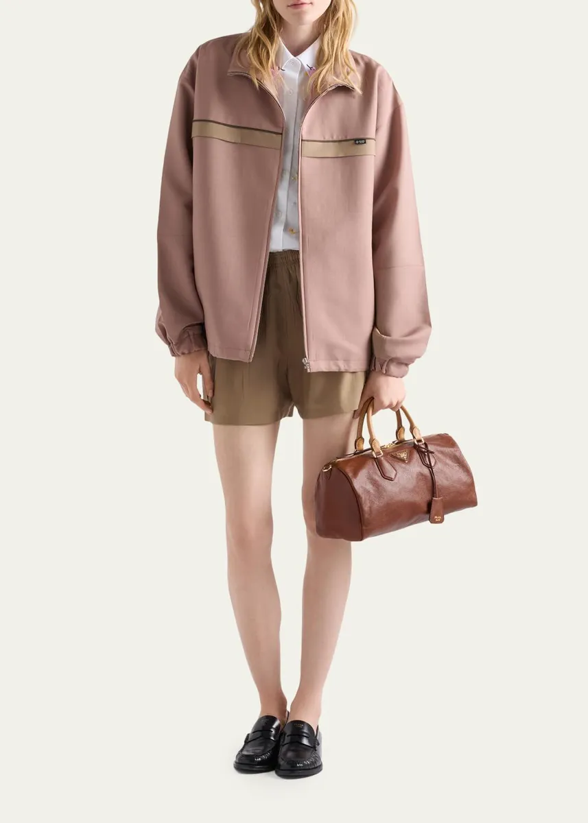 Prada Large Leather Top-Handle Bag | Thumbnail 4 Prada Large Leather Top-Handle Bag | Thumbnail 4