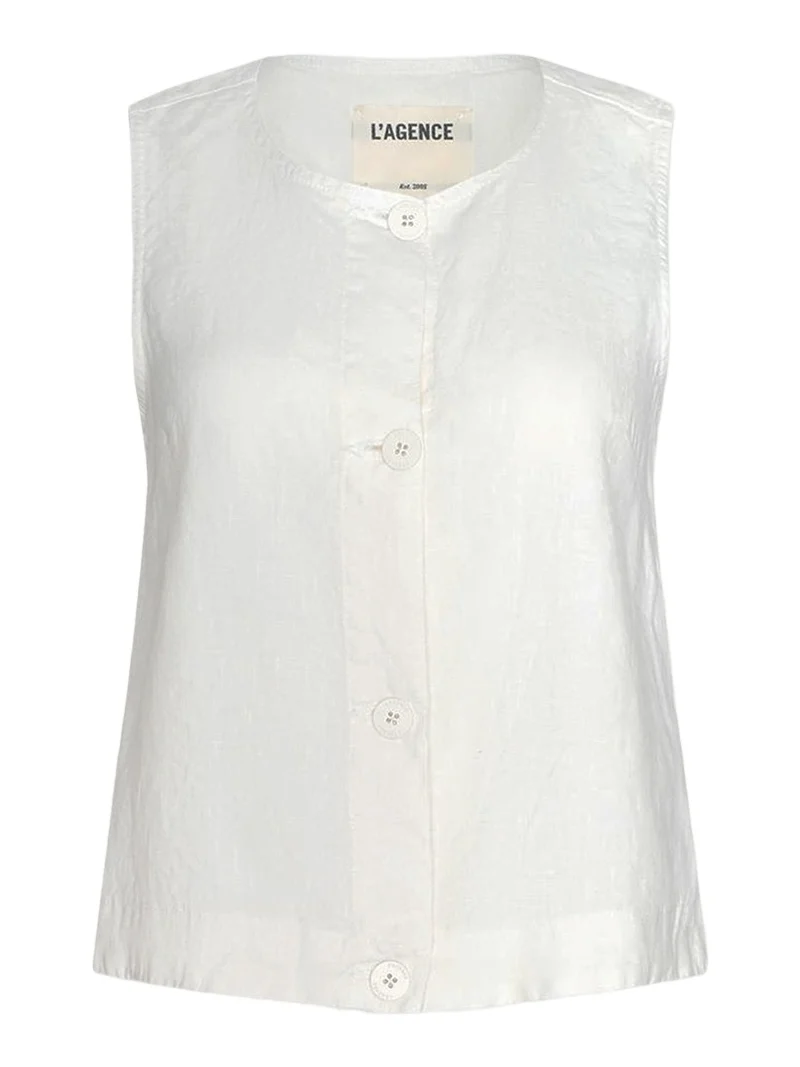 Foster Sleeveless Linen Top Foster Sleeveless Linen Top