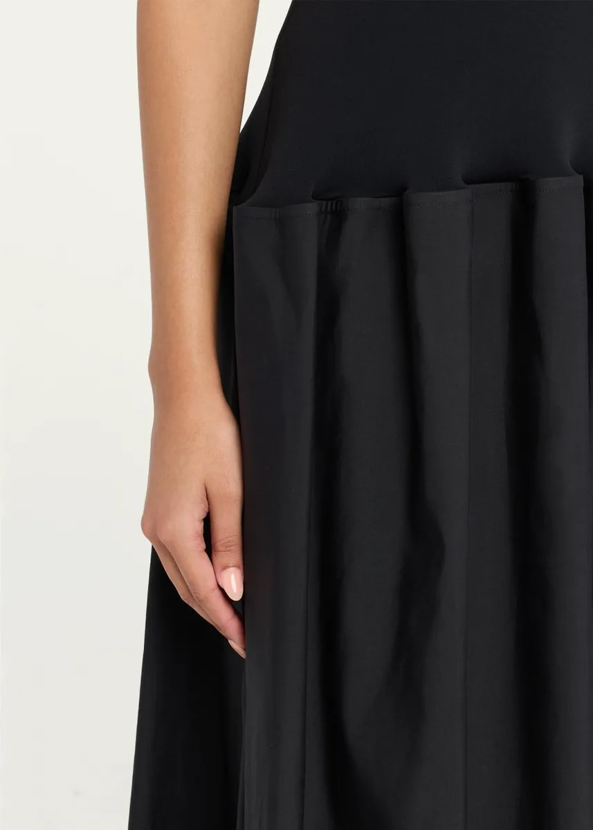 FFORME Marina Sleeveless Cotton-Silk Flared Midi Dress | Thumbnail 5
