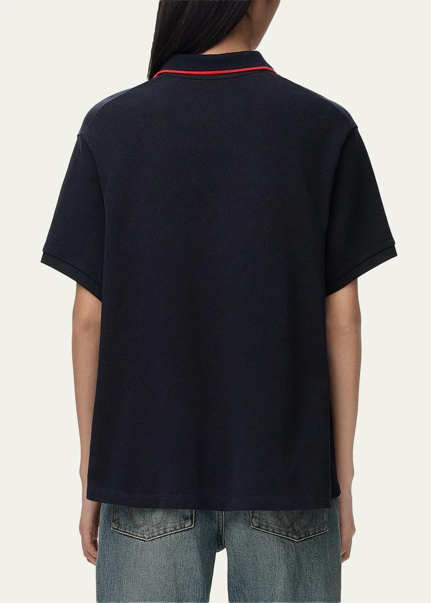 Loewe Trapeze Short-Sleeve Polo Shirt | Thumbnail 3 Loewe Trapeze Short-Sleeve Polo Shirt | Thumbnail 3
