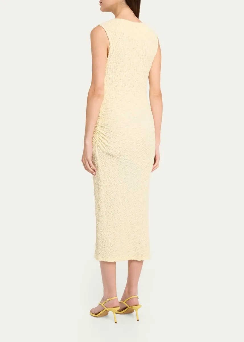 Vince Textured Sleeveless Midi Dress | Thumbnail 3