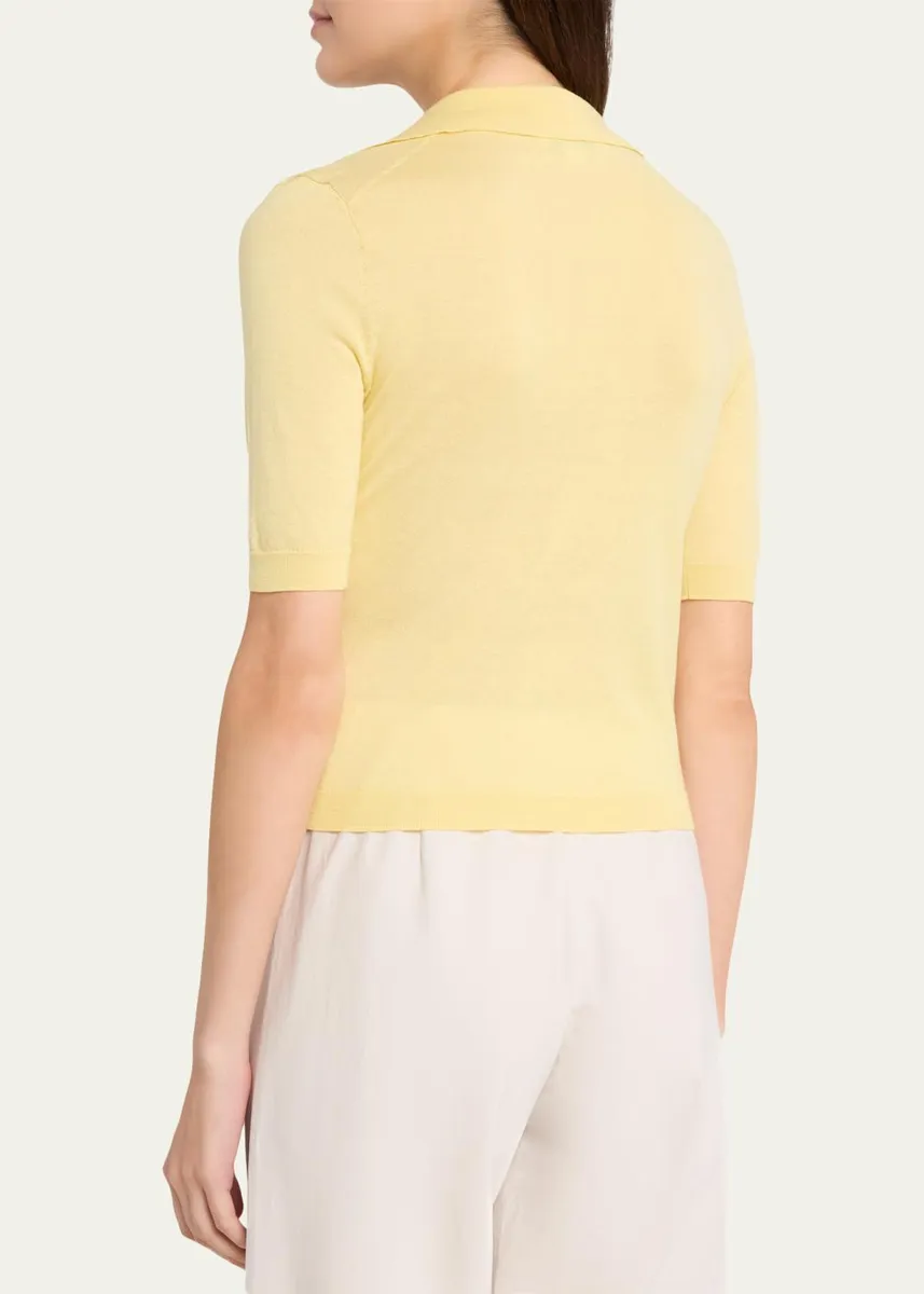 Vince Tipped Elbow-Sleeve Knit Top | Thumbnail 3 Vince Tipped Elbow-Sleeve Knit Top | Thumbnail 3