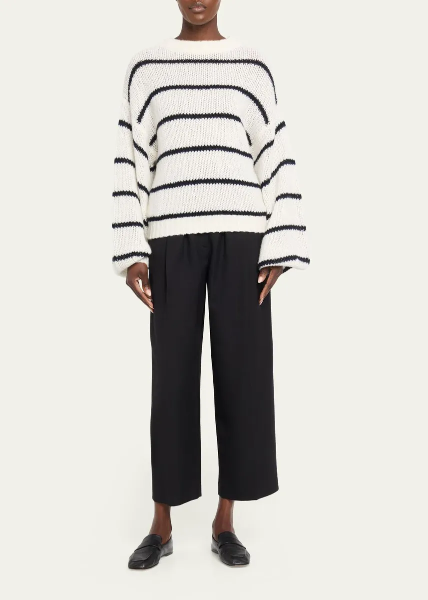 Lisa Yang The Sabelle Stripes Cashmere-Silk Sweater | Thumbnail 2