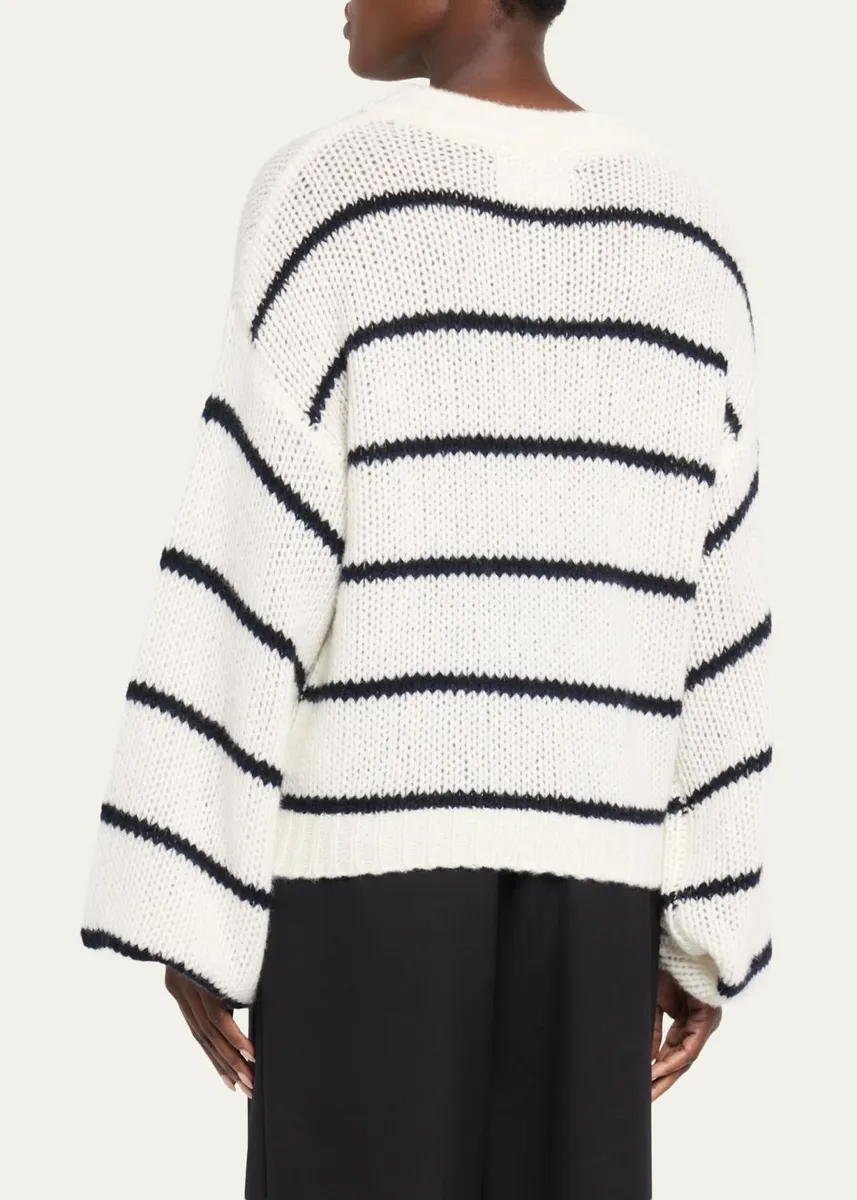 Lisa Yang The Sabelle Stripes Cashmere-Silk Sweater | Thumbnail 3