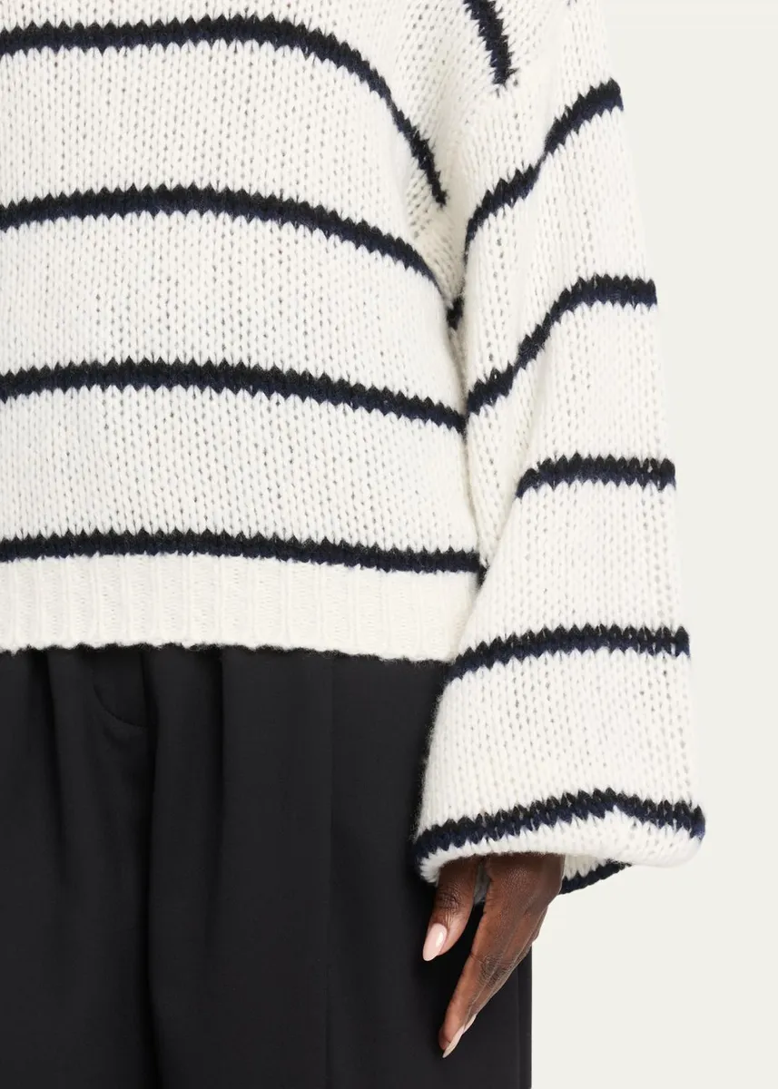 Lisa Yang The Sabelle Stripes Cashmere-Silk Sweater | Thumbnail 5