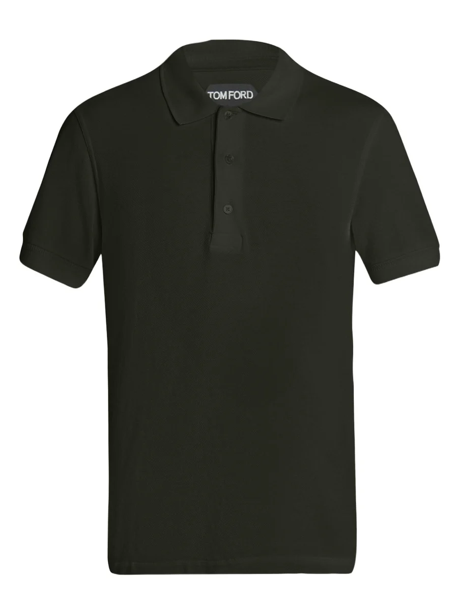 Tom Ford Men's Lyocell Pique Polo Shirt