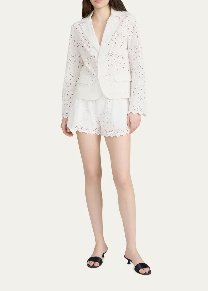 Frame The Paisley Eyelet Shorts | Thumbnail 2 Frame The Paisley Eyelet Shorts | Thumbnail 2