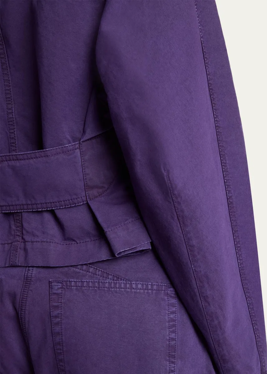 ALAÏA Curved-Sleeve Denim Zip Jacket | Thumbnail 5