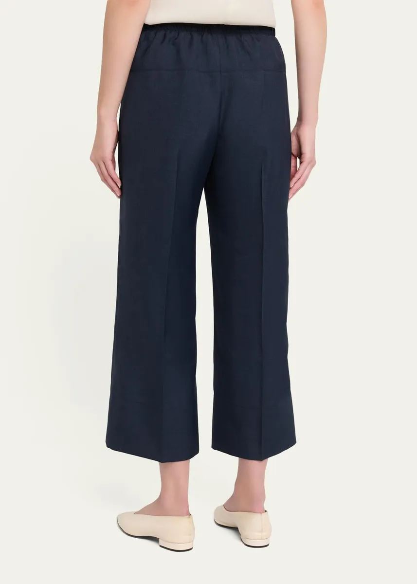 Theory Cropped Wide-Leg Pants | Thumbnail 3