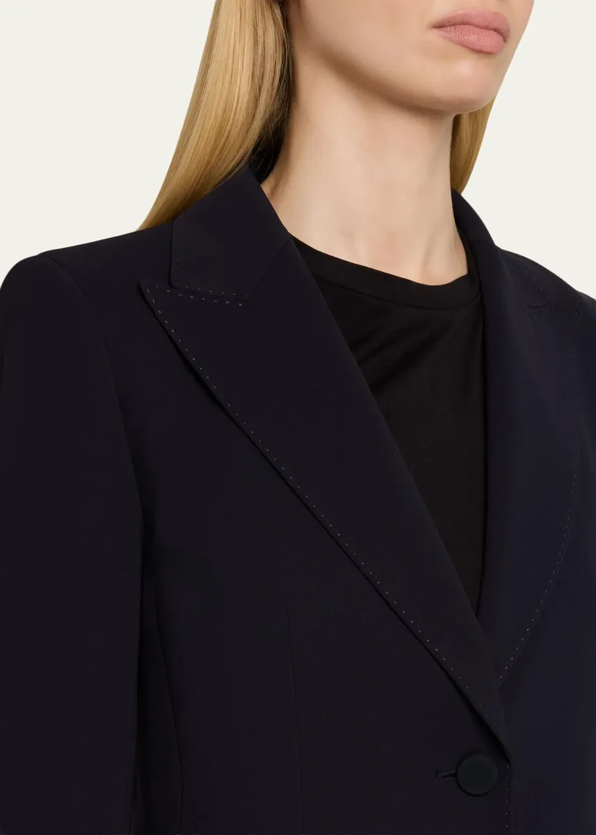 Lafayette 148 New York Single-Button Finesse Crepe Blazer | Thumbnail 9 Lafayette 148 New York Single-Button Finesse Crepe Blazer | Thumbnail 9