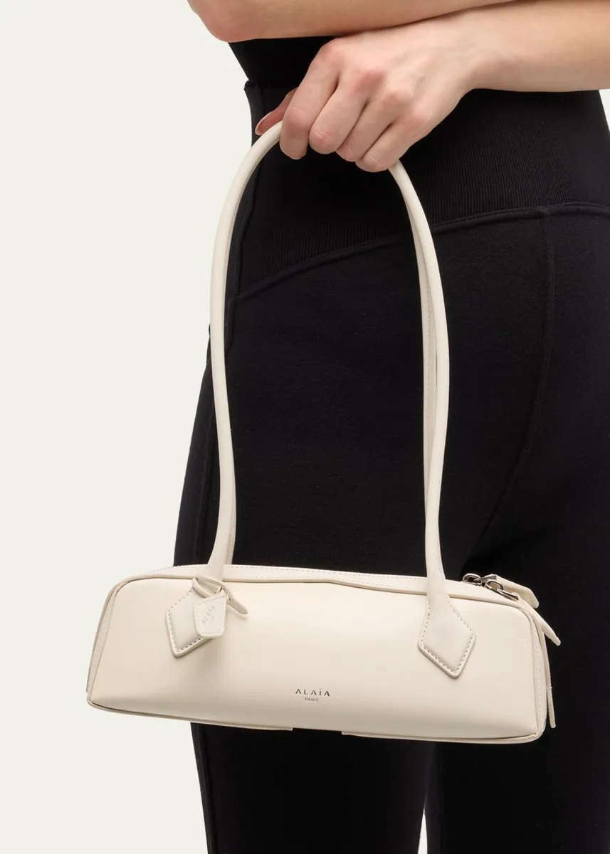ALAÏA Le Teckel Small Shoulder Bag in Leather | Thumbnail 2 ALAÏA Le Teckel Small Shoulder Bag in Leather | Thumbnail 2