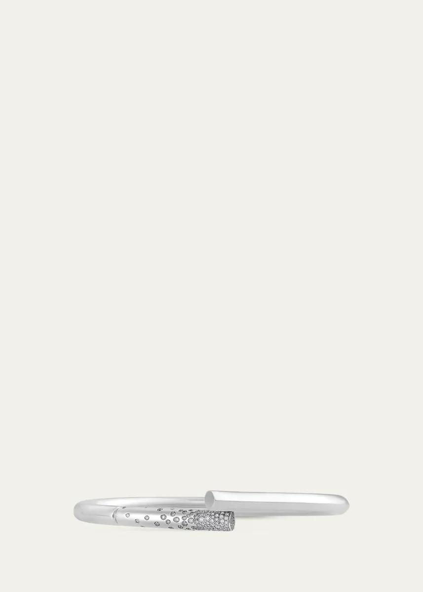 TABAYER 18K White Gold Diamond Pave Loop Bracelet | Thumbnail 2 TABAYER 18K White Gold Diamond Pave Loop Bracelet | Thumbnail 2