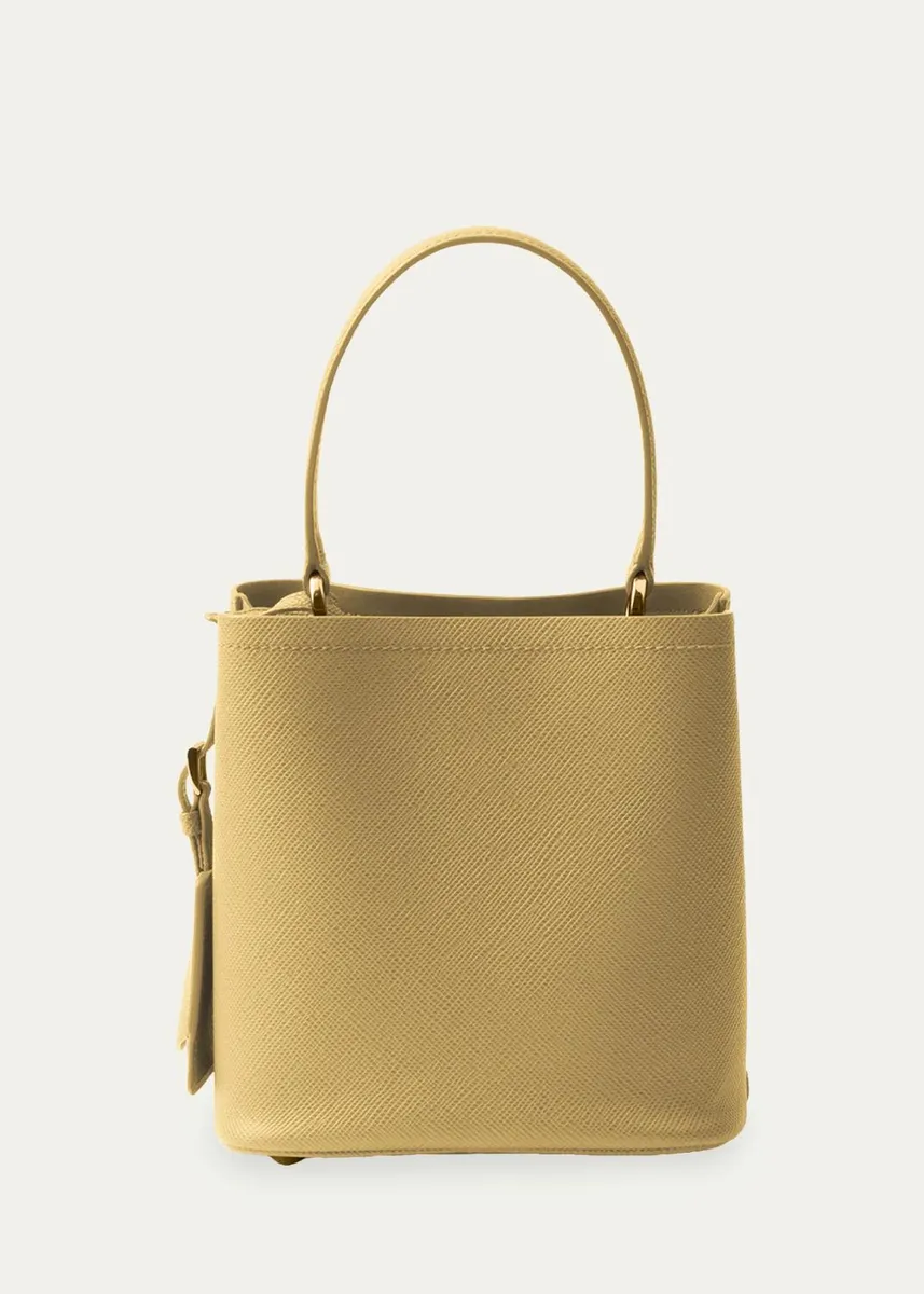 Prada Panier Saffiano Leather Top-Handle Bag | Thumbnail 3 Prada Panier Saffiano Leather Top-Handle Bag | Thumbnail 3