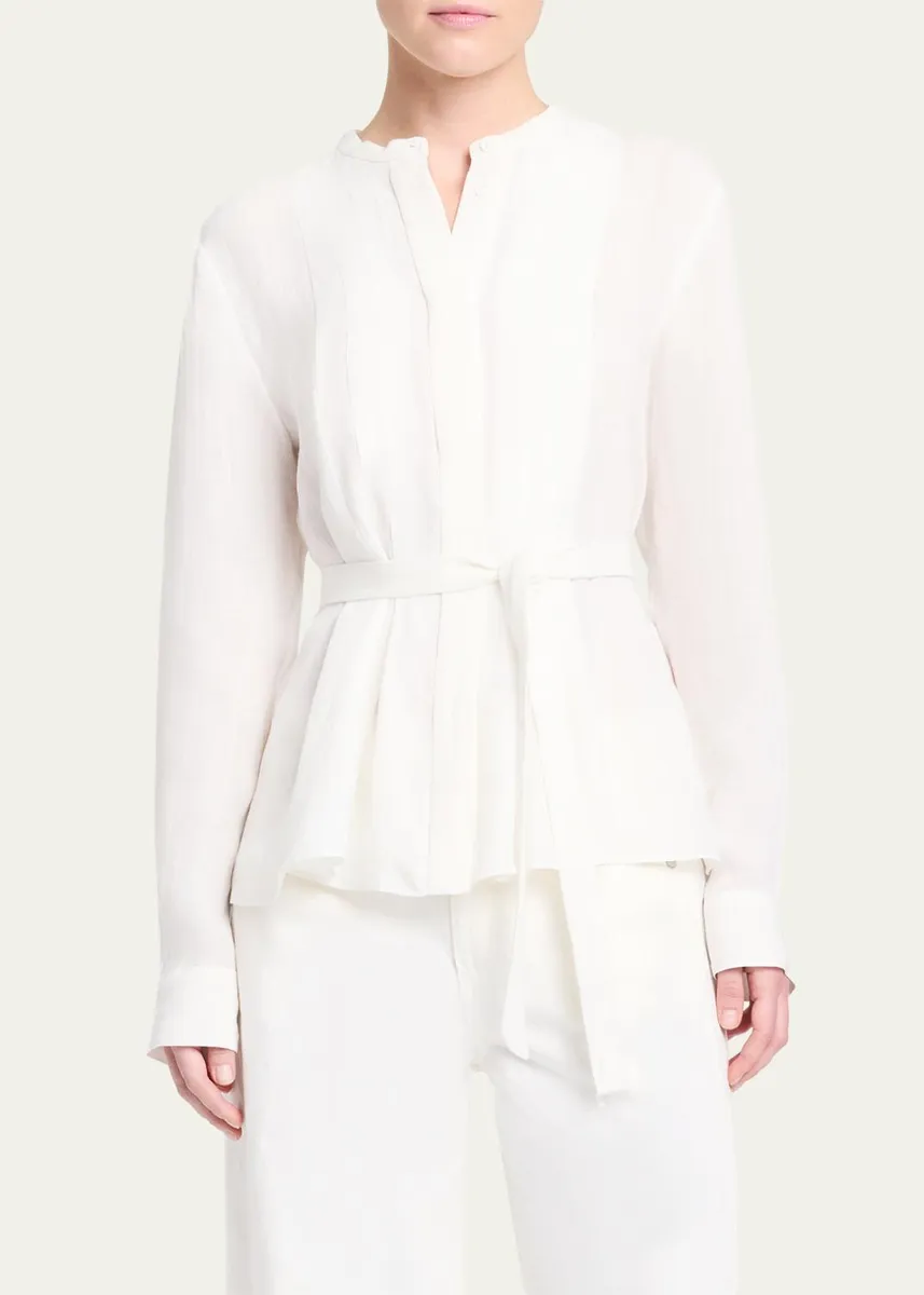 TWP Pleated Poet Blouse | Thumbnail 4 TWP Pleated Poet Blouse | Thumbnail 4