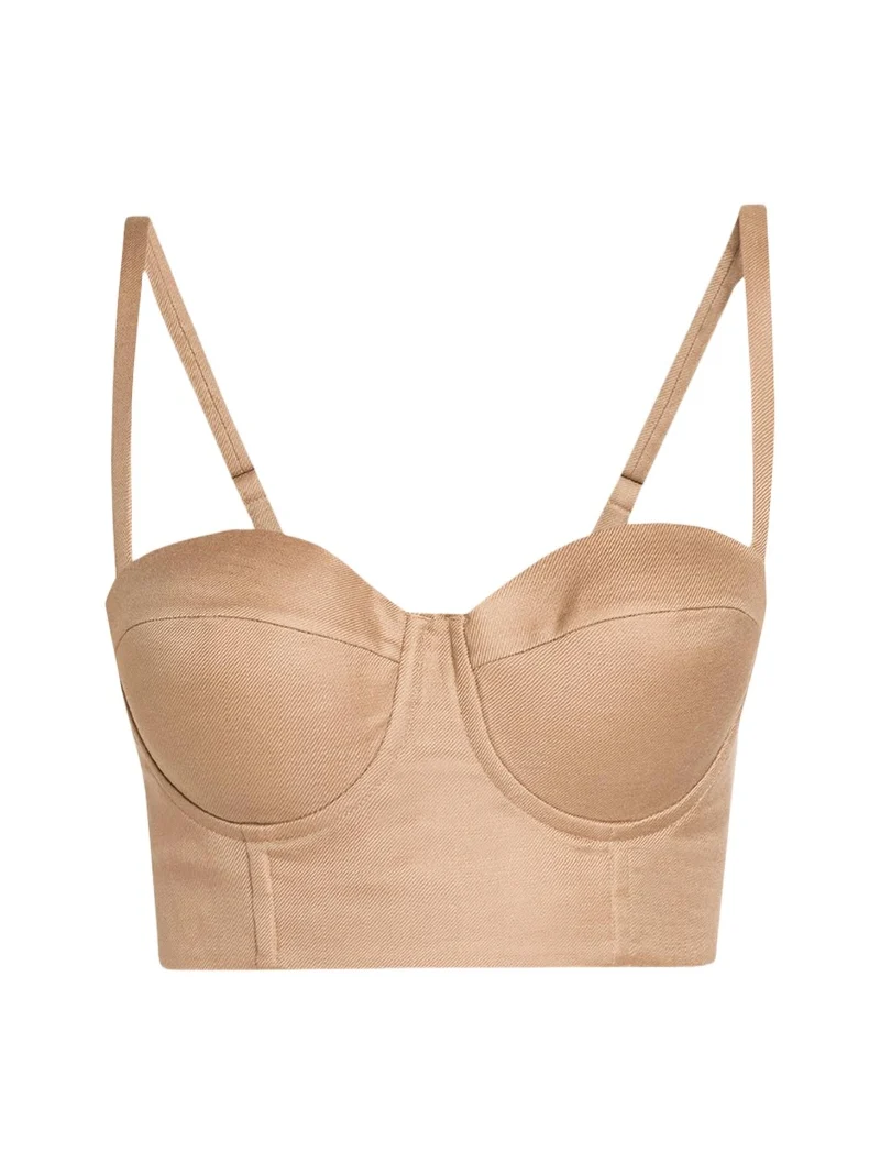 Sonya Satin Bralette Bustier Top Sonya Satin Bralette Bustier Top