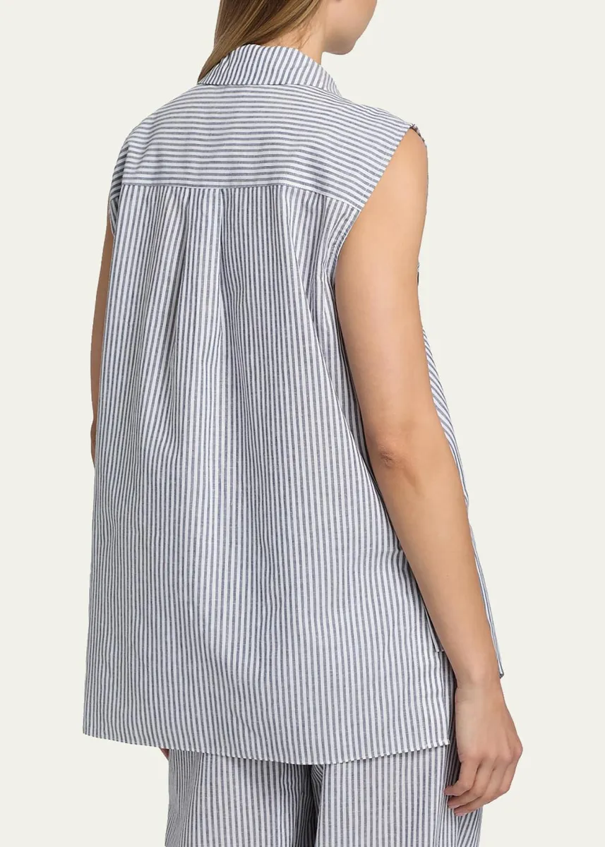 Kobi Halperin Aerin Striped Floral-Embroidered Blouse | Thumbnail 3