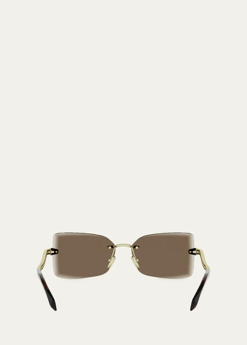 BVLGARI Serpenti 62mm Metal Rectangular Sunglasses | Thumbnail 5 BVLGARI Serpenti 62mm Metal Rectangular Sunglasses | Thumbnail 5