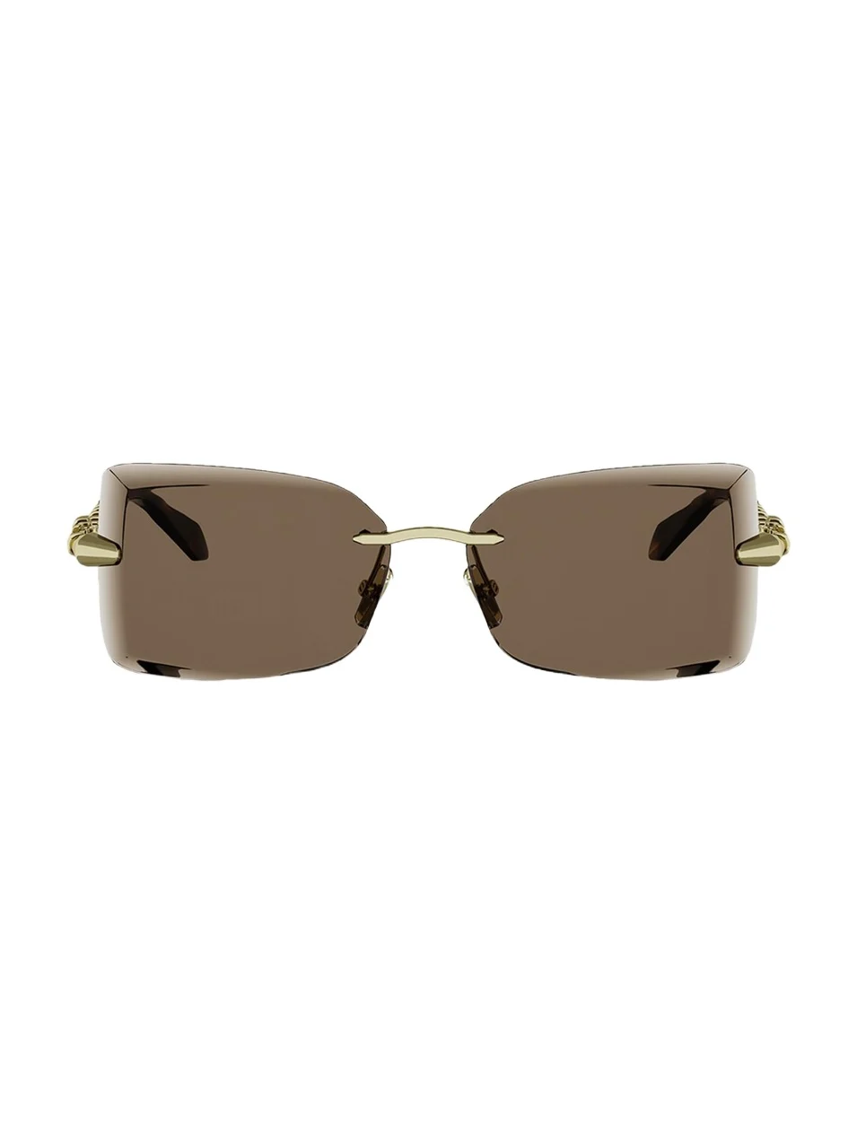 Serpenti 62mm Metal Rectangular Sunglasses Serpenti 62mm Metal Rectangular Sunglasses