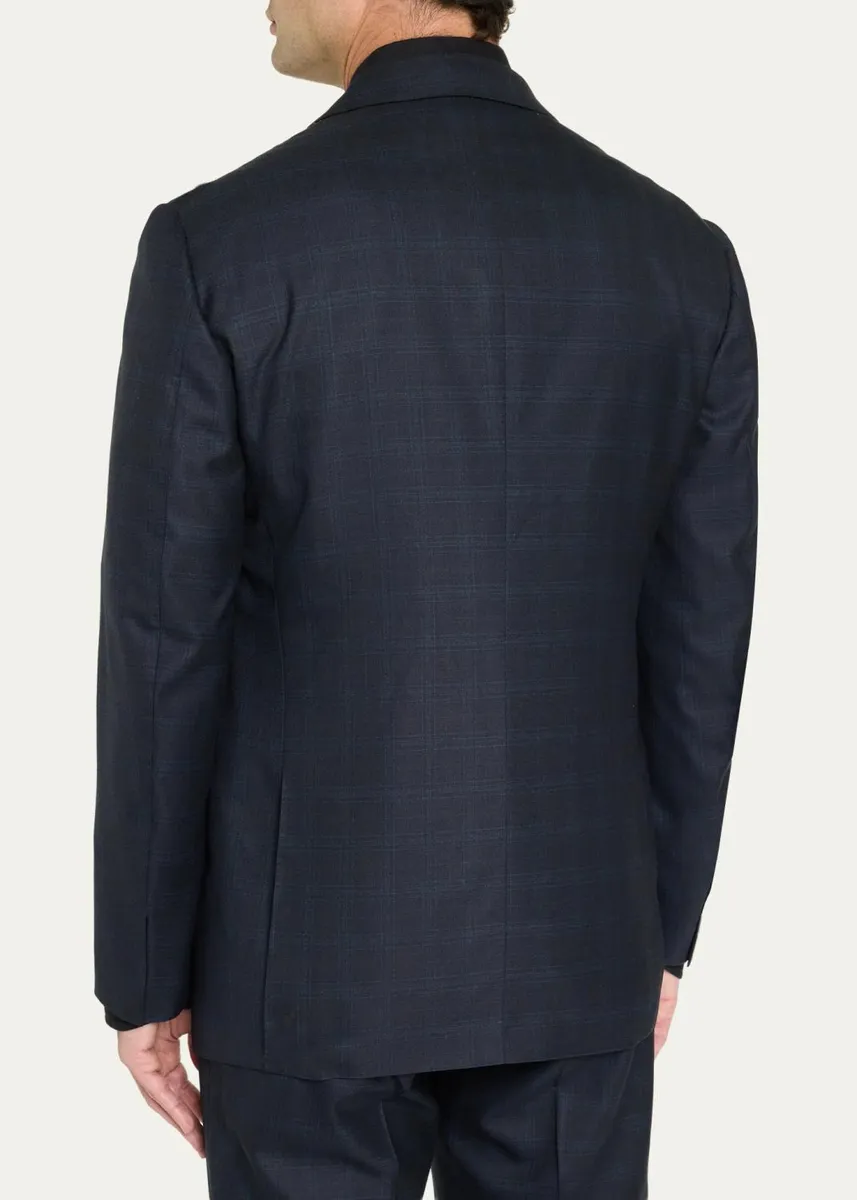 Cesare Attolini Men's Wool Plaid Two-Piece Suit | Thumbnail 5 Cesare Attolini Men's Wool Plaid Two-Piece Suit | Thumbnail 5