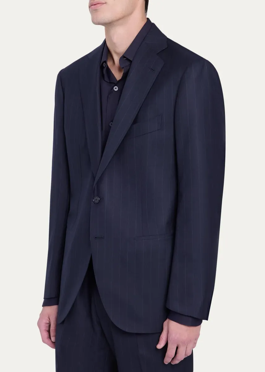 Cesare Attolini Men's Wool Plaid Two-Piece Suit | Thumbnail 8 Cesare Attolini Men's Wool Plaid Two-Piece Suit | Thumbnail 8