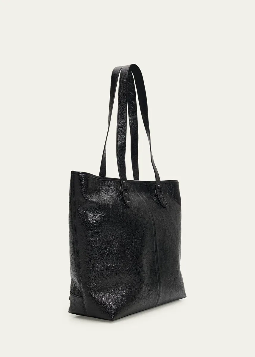 Balenciaga Men's Le City Cabas Tote Bag in Arena Lambskin | Thumbnail 3 Balenciaga Men's Le City Cabas Tote Bag in Arena Lambskin | Thumbnail 3